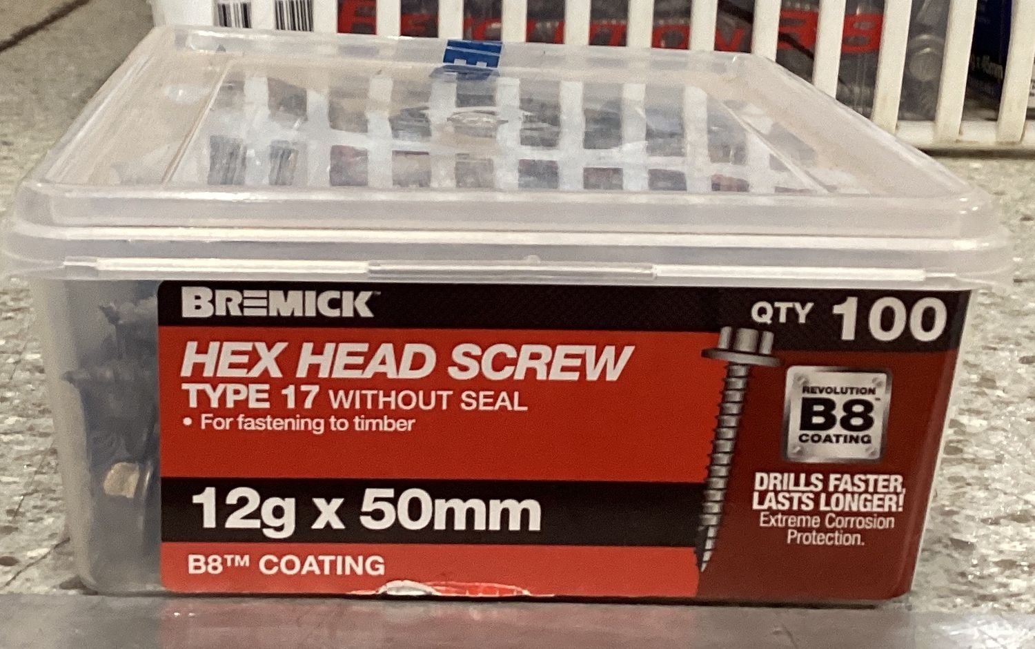 Tec screw T17-12gx50mm x100