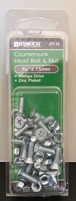 B&amp;N c/s 3/16"x 15mm pk25