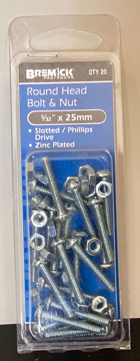 B&amp;N R/Hd 5/32"x 25mm Pk20