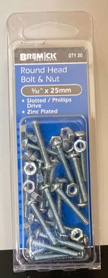 B&amp;N R/Hd 5/32"x 25mm Pk20