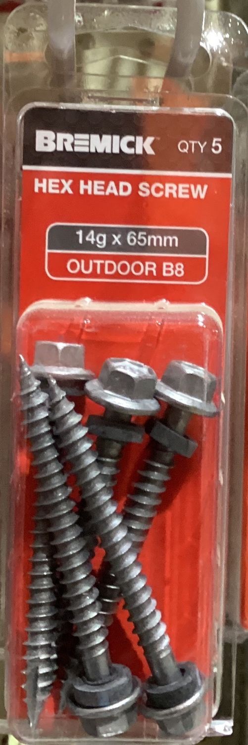 Tec screw T17-14gx65mm Pk5 Neo