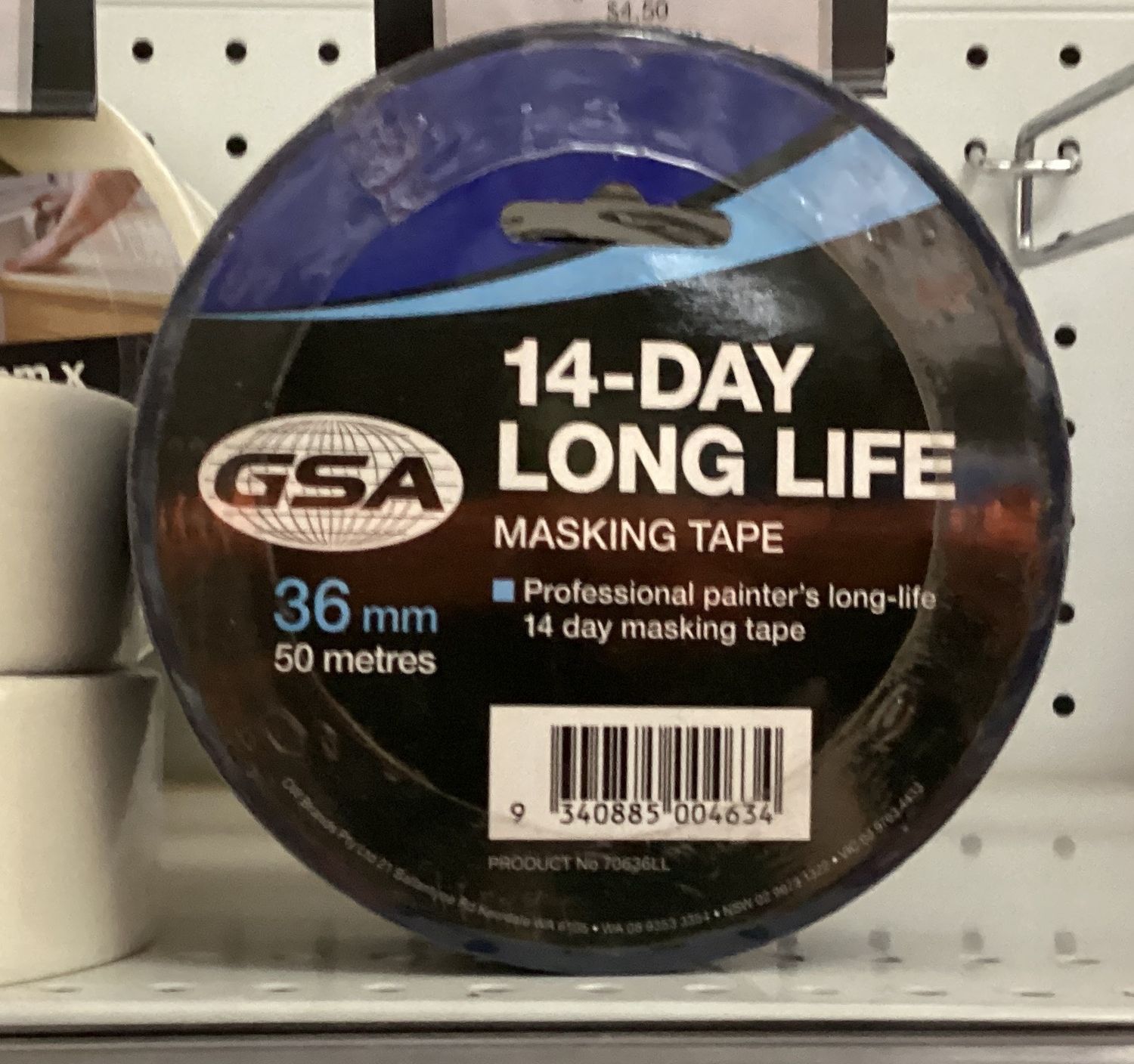 Long Life Blue Masking Tape 36mm x50m - 14 Day