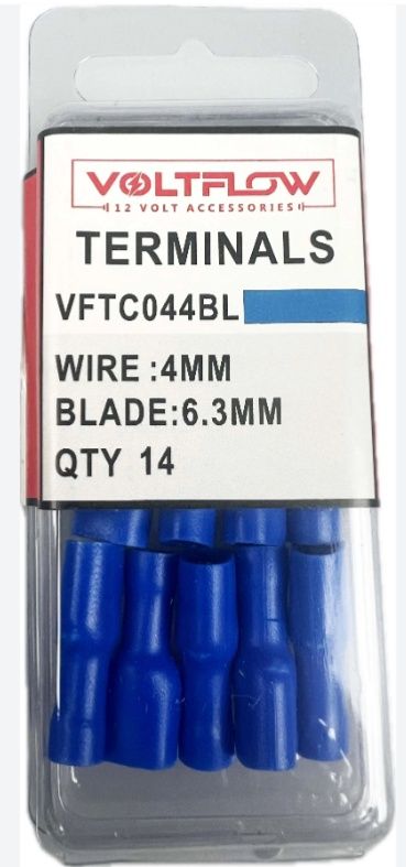 FEM. Blade terminal ins Blue 6.3 VoltFlow