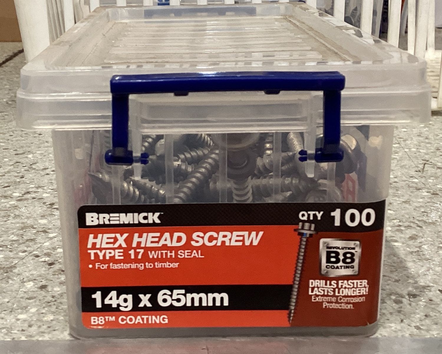 Tec screw T17 - 14gx65mm x100 w/neo