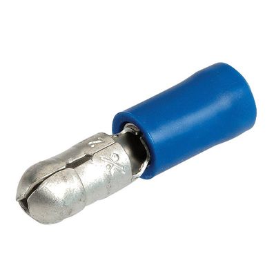 Male Bullet terminal Blue 4mm VoltFlow