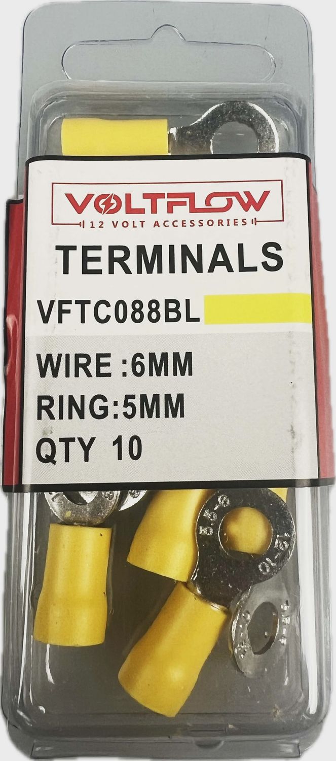 Ring Terminal Yellow 5mm