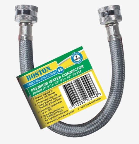 Stainless Steel Premium Water Connector 300mm