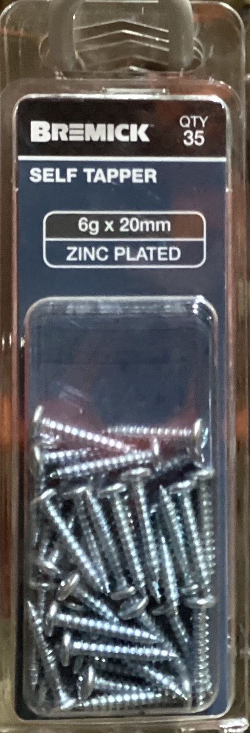 Self Tapper 6gx20mm Pk35 PanHd Zinc