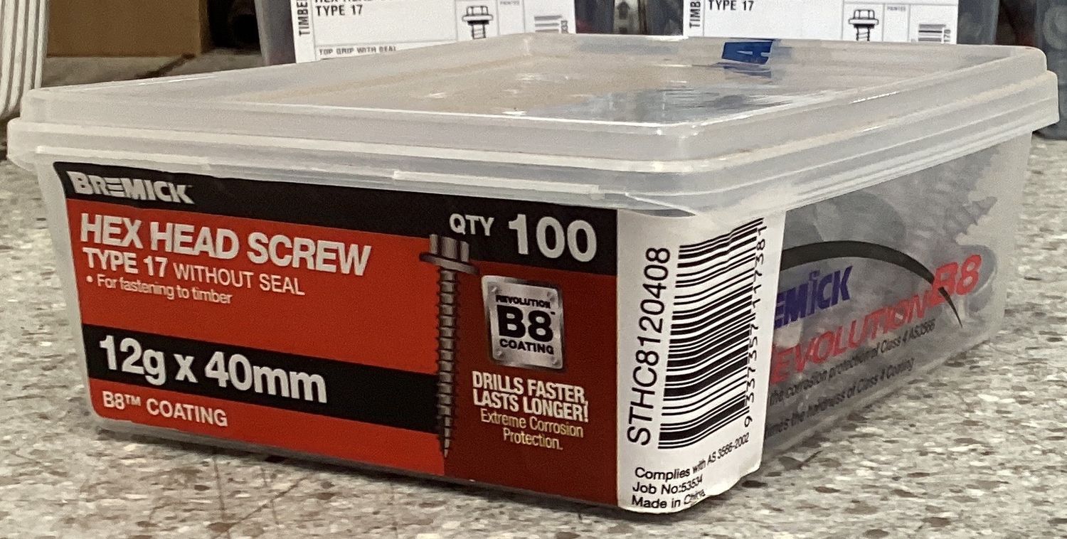 Tec screw T17-12gx40mmx100