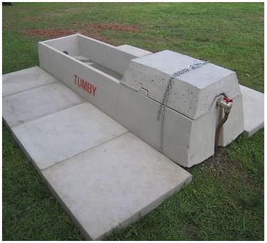 Trough Tumby 12' w/11/2" or 2" intlet