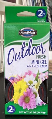 Mini Gel Air Freshener 56gx2 Outdoor Fresh