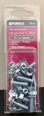 B&amp;N M/hd 1/4"x 18mm pk14