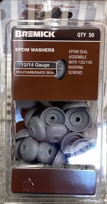 Washers Dome 12-14g suit Polycarb Pk50