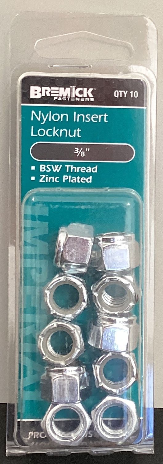 Nyloc nut 3/8" Pk10