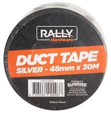 Rally Duct Tape Silver 48mm x 30m
