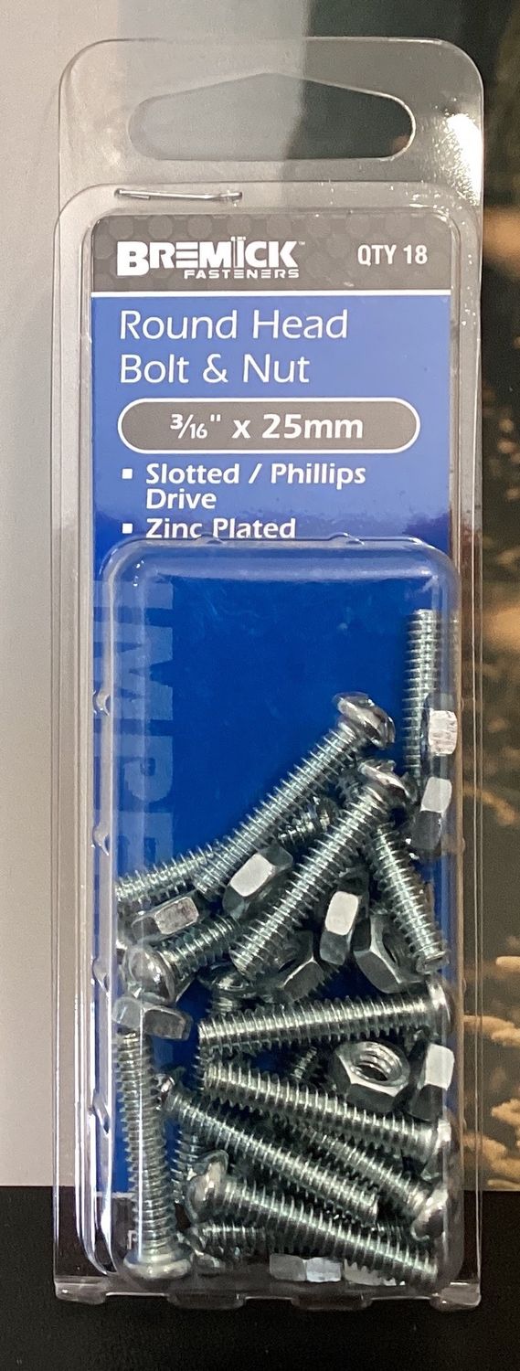 B&amp;N R/Hd 3/16"x 25mm Pk18