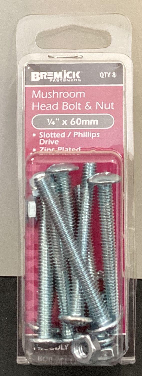 B&amp;N M/hd 1/4"x 60mm pk8