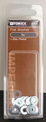 Flat Washer 3/16" Pk35 Zinc