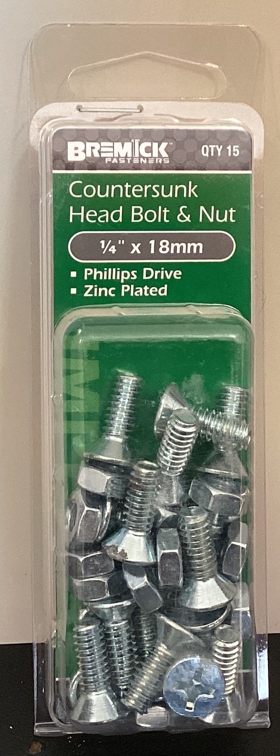 B&amp;N C/S 1/4"x 18mm pk15 bag