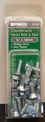 B&amp;N C/S 1/4"x 18mm pk15 bag