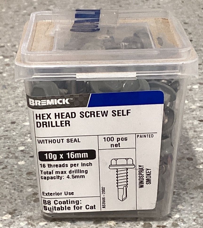 Tec screw 10gx16mm x100 Windspray