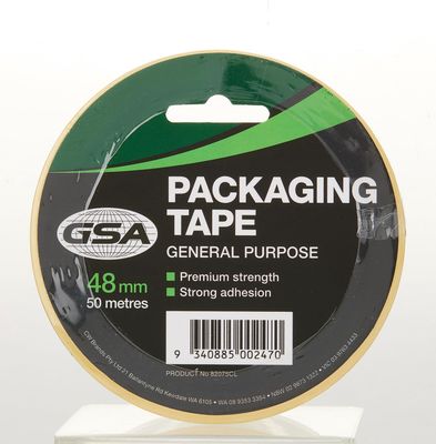 GSA Packing Tape Clear 48mm x 50m