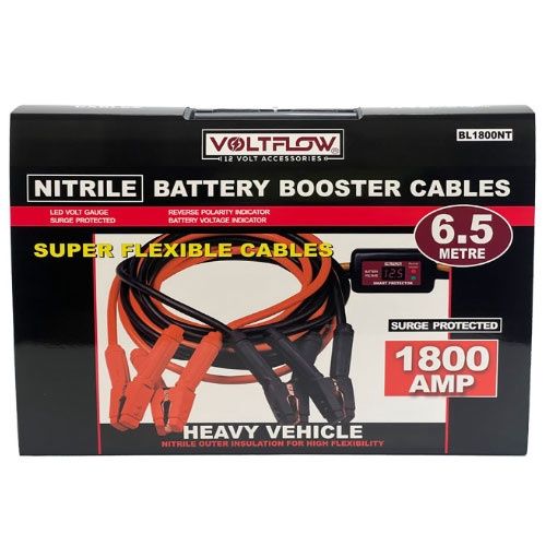 Voltflow - Booster Cable Nitrile 1800A 4WD Transport x 6.5m