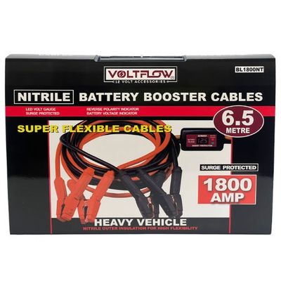 Voltflow - Booster Cable Nitrile 1800A 4WD Transport x 6.5m