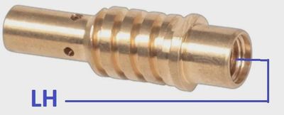 MIG BZL Tip Holder #15 M6 LH Pk2
