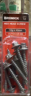 Tec screw T17-12gx40mm Pk12