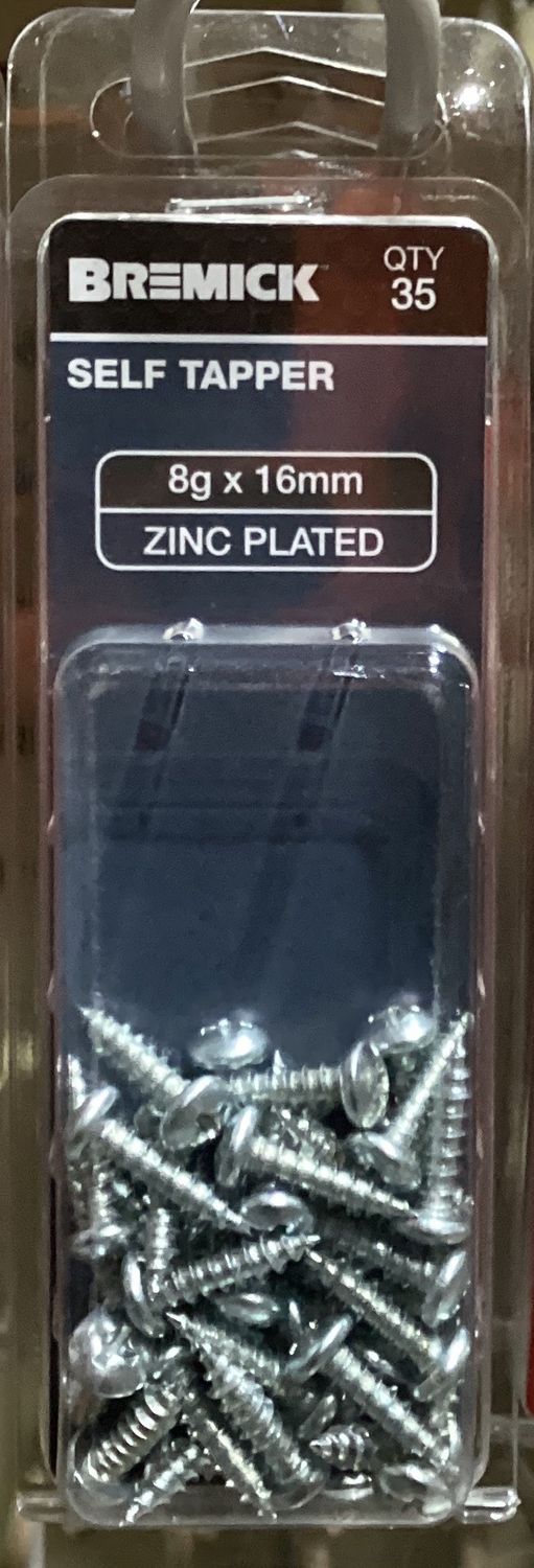 Self Tapper 8gx16mm Pk35 PanHd Zinc