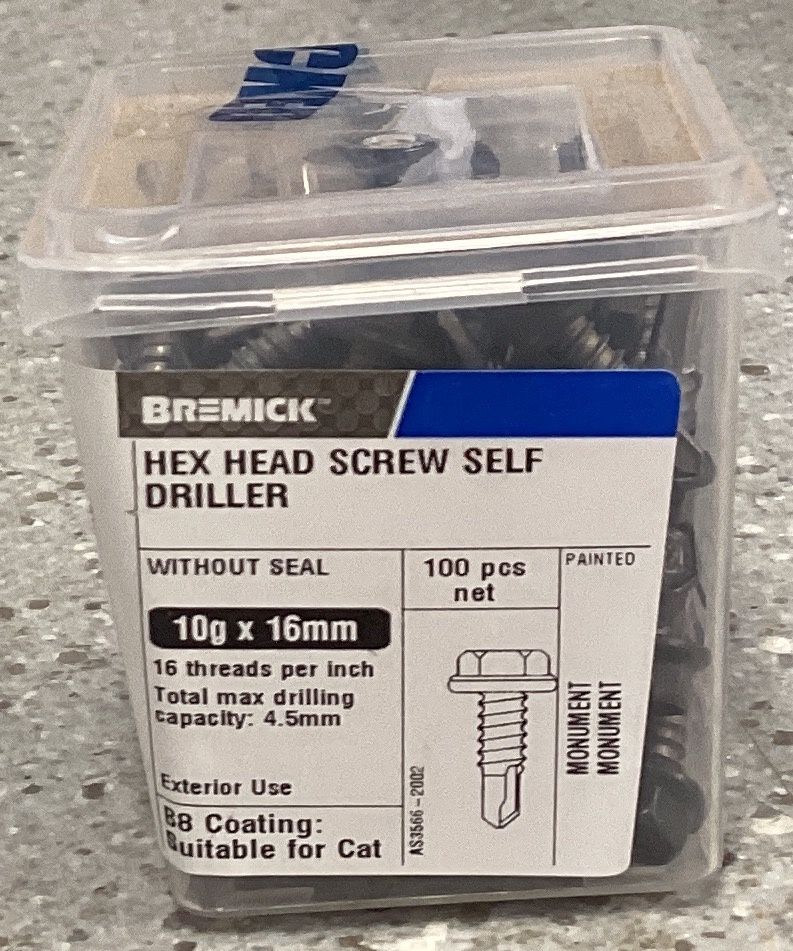 Tec screw 10gx16mm x100 Monument