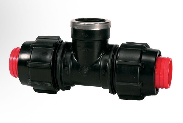 Tee rural plasson 11/2''threaded