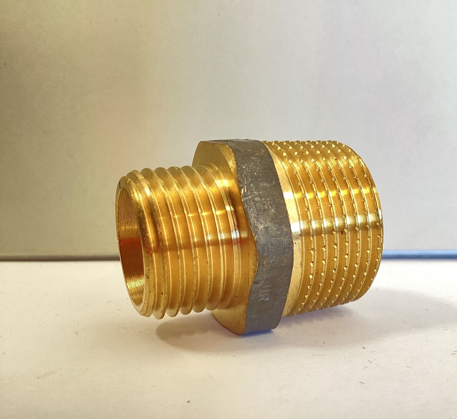 Brass nipple 3/4" x 1/2" (20x15mm)