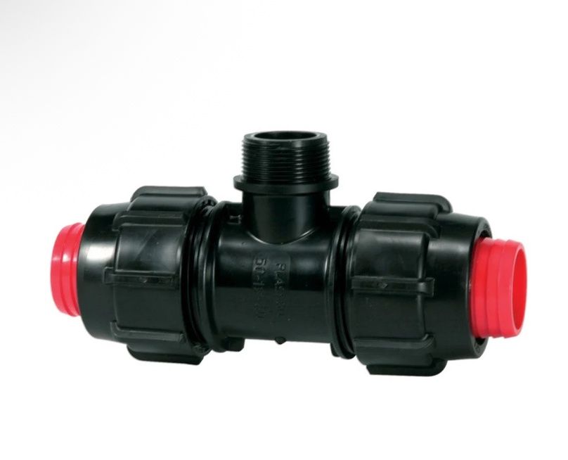 Tee 11/4''threaded rural plasson