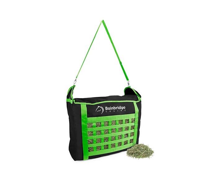 Hay slow feeder bag with mesh