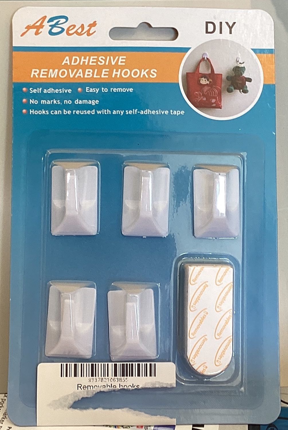 Removable hooks