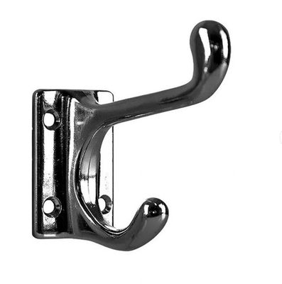 HAT &amp; COAT HOOK SQUARE BASE 75MM BLACK
