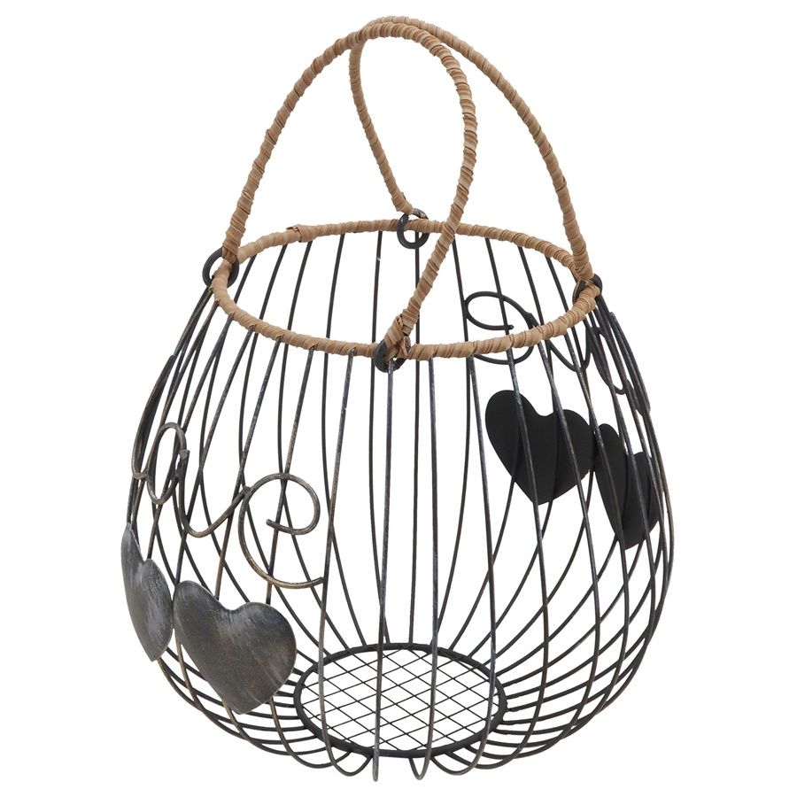 Round Tropea 'Love' Basket25.5x25.5x22