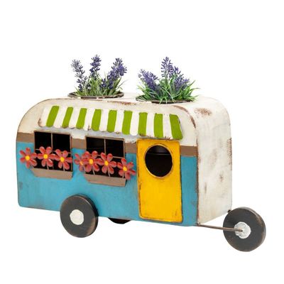 Colourful Caravan Double Pot Planter