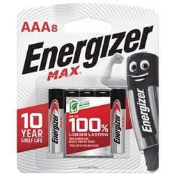 Energizer Max AAA 8Pk Batteries