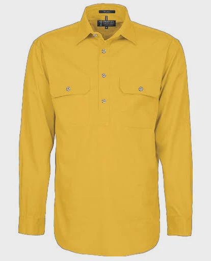 Men's Pilbara Closed Front Shirt L/S Yellowstone