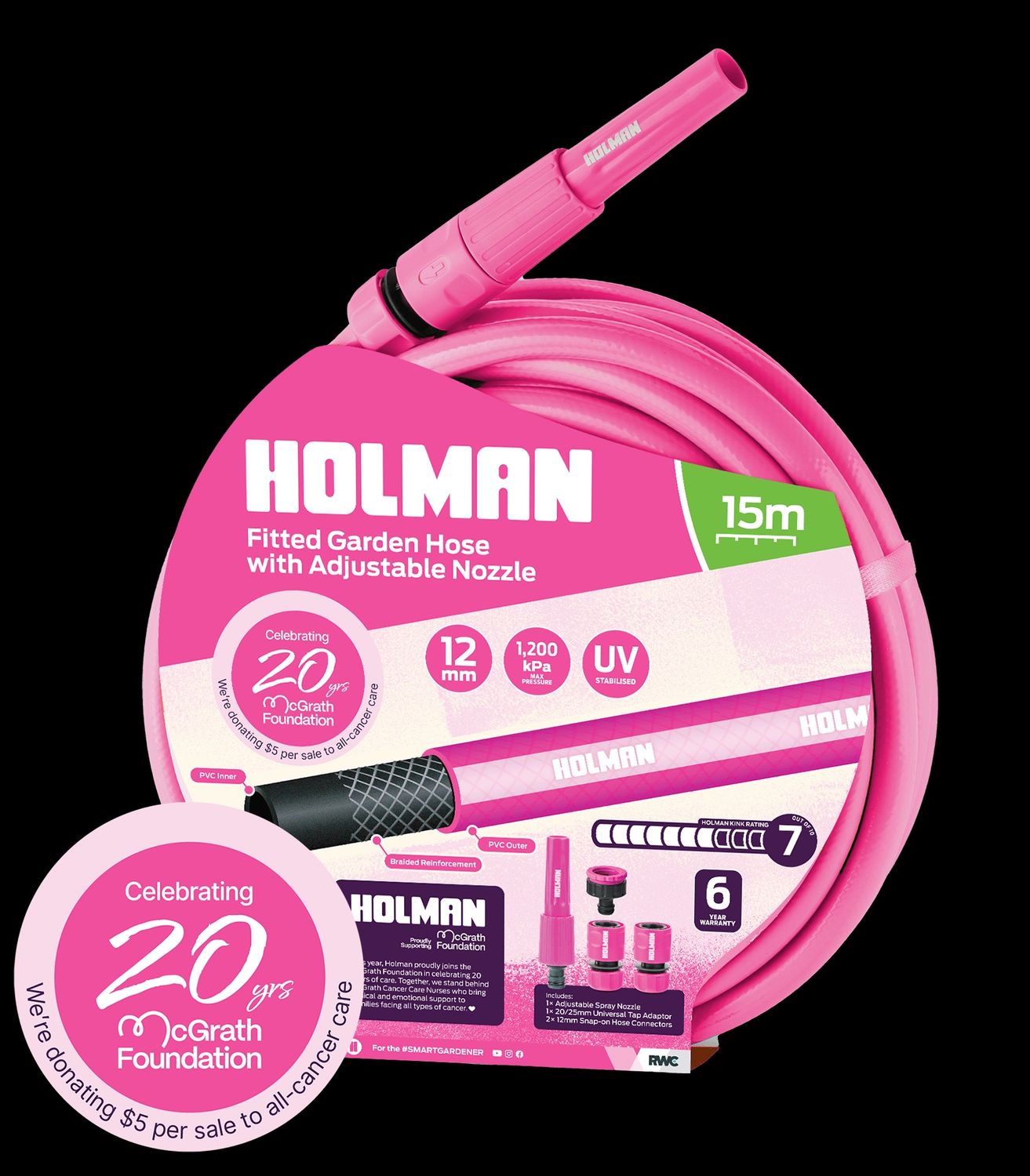 ⌀12mm × 15m Hose and Nozzle Set – McGrath Foundation