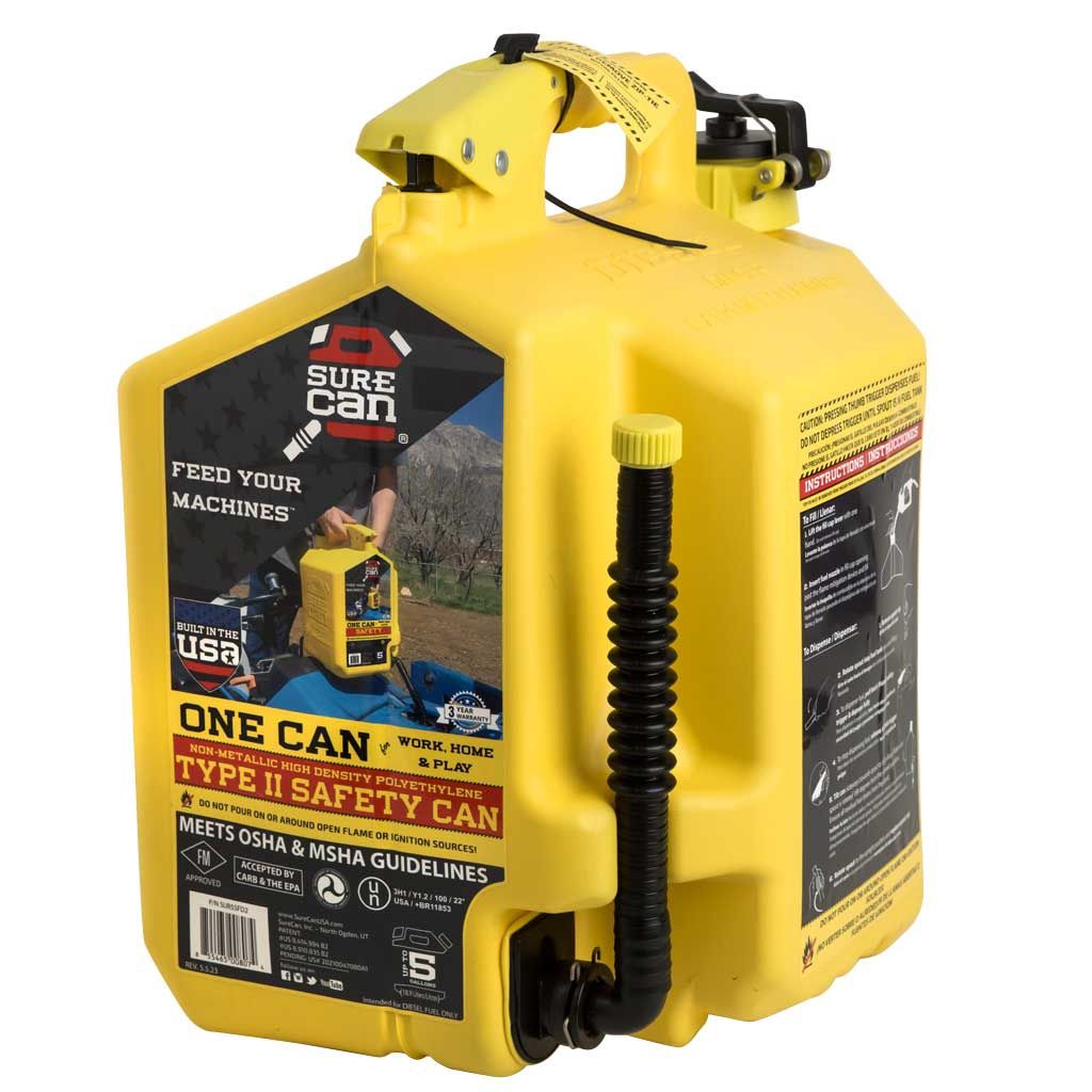 SURECAN 18.9 LITRE DIESEL SAFETY FUEL CAN