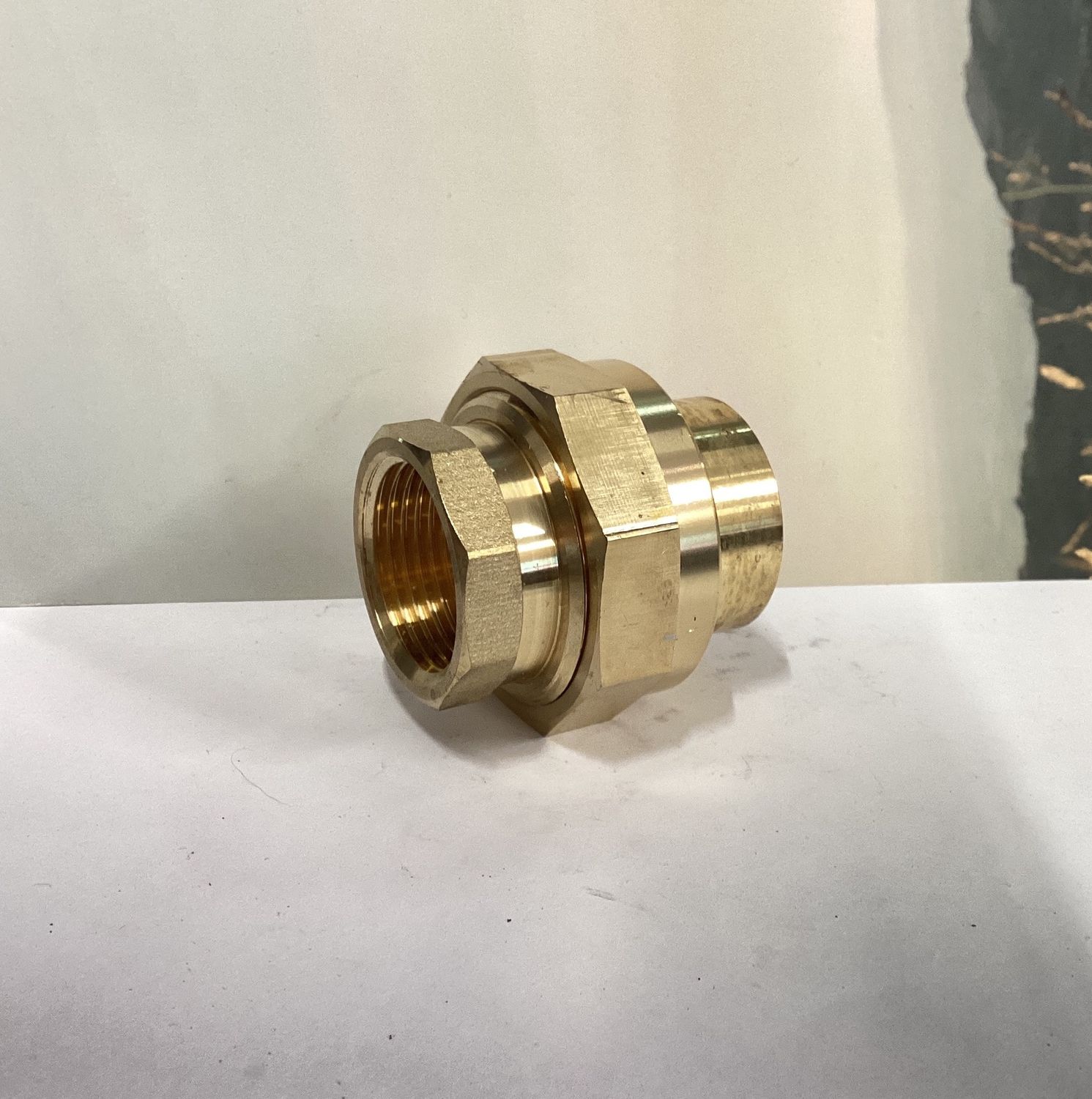 Barrel Union 1" Brass FxF