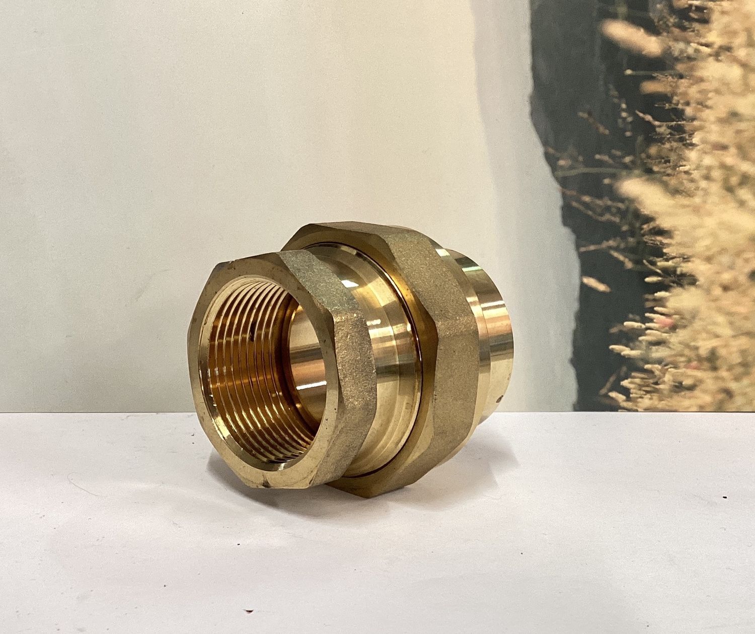 Barrel Union 11/4" Brass FxF
