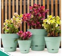 Leonard Self Watering Pot 25x23cm Sage