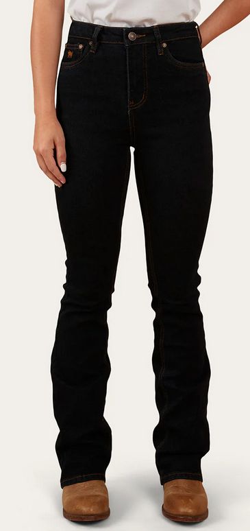 Penny Womens High Rise Bootleg Jean DB