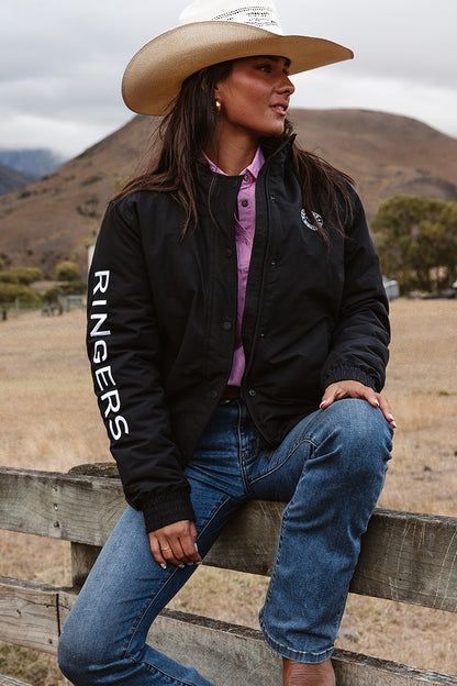 Tesbury Womens Jacket - Black / White