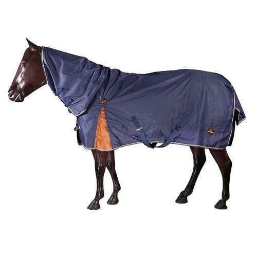 Kootenay 600D Rainsheet Combo - Midnight Blue w/Gold Trim, Colour: Navy/Gold, size: 5'6"